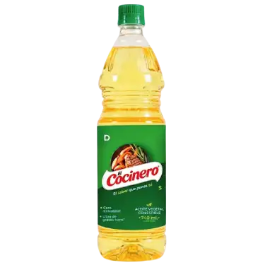 Aceite Vegetal El Cocinero Botella 740ml / 15
