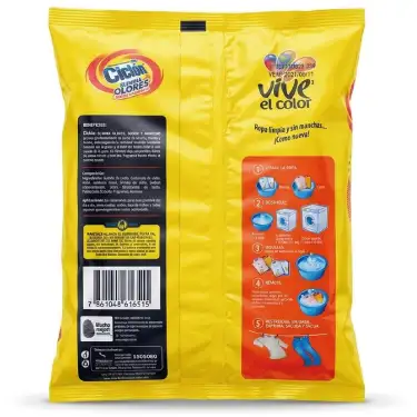 Detergente en Polvo Ciclon 350g Elimina Olores /30