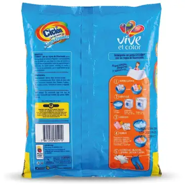 Detergente en Polvo Ciclon 350g con Suavizante /30