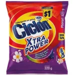 Detergente en Polvo Ciclon 320g Xtra Power Floral /30