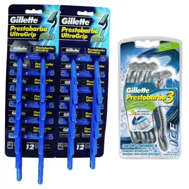 Pack x 24 Gillette Prestobarba UltraGrip 2 + 4 ConfortGel 3