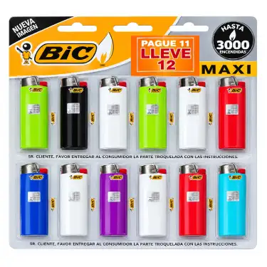 Bic Fosforera Maxi Pague 11 Lleve 12 /24