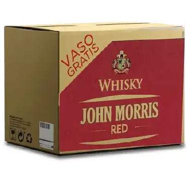 Whisky John Morris Red 750ml+Vaso /12